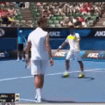 GIFs: Thomaz Bellucci and Benoit Paire Play Doubles. Together.