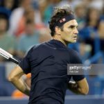 MASON, OH - AUGUST 17: Roger Federer of Switzerland returns a shot against Stan Wawrinka of Switzerland during Day 7 of the Western and Southern Open at the Lindner Family Tennis Center on August 17, 2018 in Mason, Ohio. (Photo by Rob Carr/Getty Images)